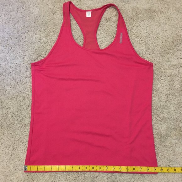 Hot Pink Play Dry Racerback Mesh Tank Top - Picture 15 of 16